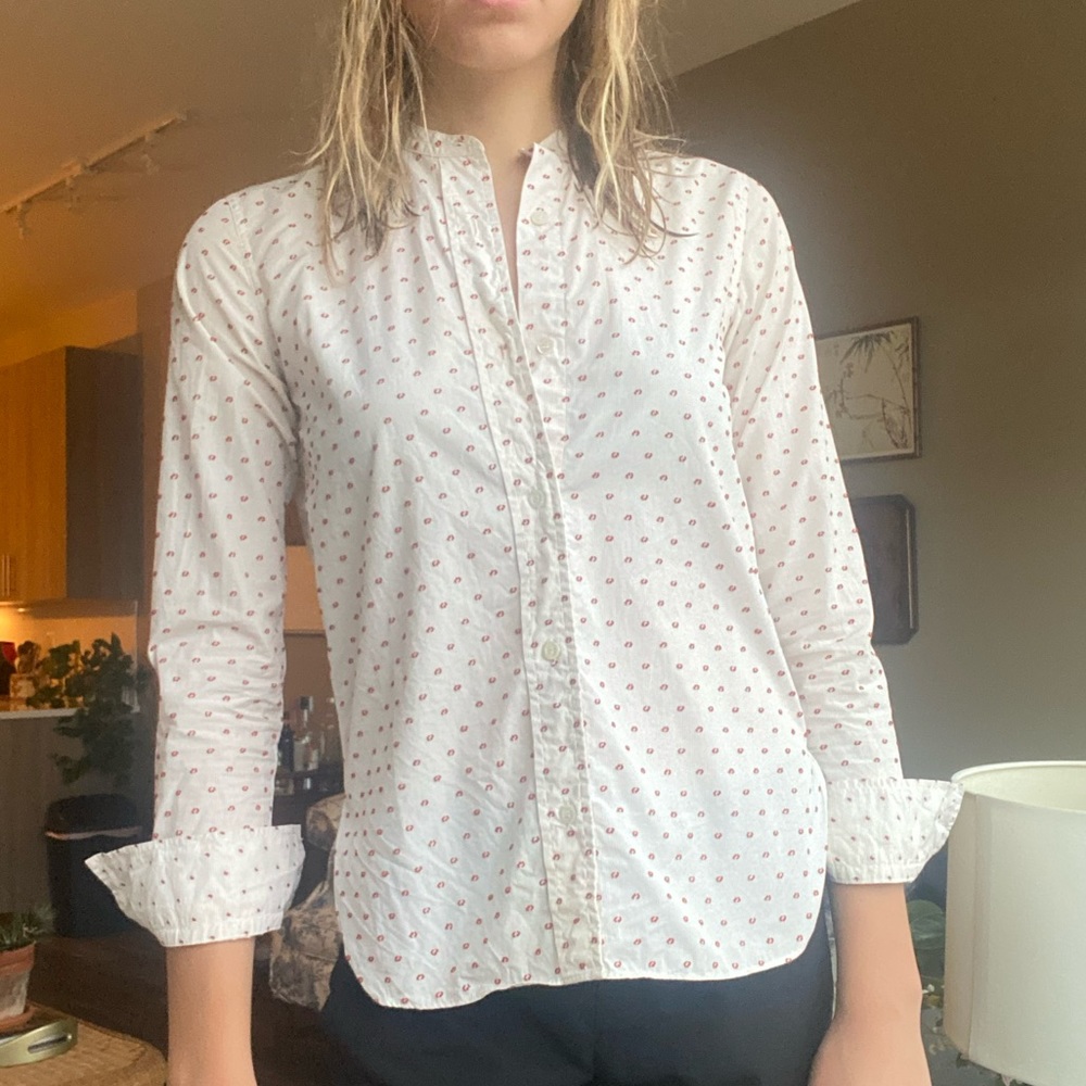 Helmut Lang Collarless Button Down in Great Condition